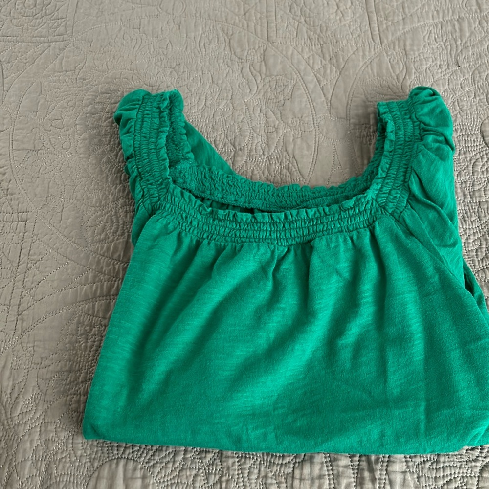 Saint John Bay loose fit top with wide sleeves color:green size PL
